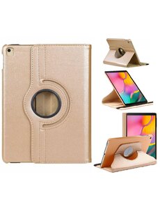 Ntech Samsung Tab A 10.1 hoes Goud - Galaxy Tab A 2019 hoes draaibare cover Hoesje voor de Samsung Galaxy Tablet A 10.1