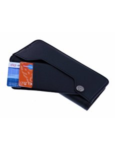 Ntech Ntech Huawei P30 Flip Hoesje & Uitschuifbare Pasjeshouder Zwart