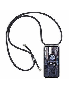 Ntech Ntech Huawei P30 Pro Anti Shock Transparante hoesje met Verstelbaar Celebrity Draagriem