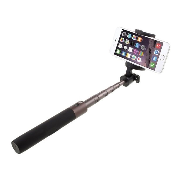 Ntech Ntech 3 in 1 Bluetooth Selfie Stick Foldable Monopod Geschikt voor iPhone Xs(Max)/ Samsung Galaxy S10(+)/Huawei P30 Pro - Zwart