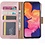 Ntech Ntech Hoesje Geschikt Voor Samsung Galaxy A10 Portemonnee Hoesje - Rose goud +Glazen Screenprotector - Case-Friendly