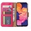 Ntech Ntech Hoesje Geschikt Voor Samsung Galaxy A10 Portemonnee Hoesje - Roze +Glazen Screenprotector - Case-Friendly