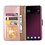 Ntech Ntech Hoesje Geschikt Voor Samsung Galaxy S10e portemonnee hoesje - Rose Goud + Screenprotector glas
