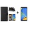 Ntech Ntech Hoesje Geschikt Voor Samsung Galaxy A7 2018 Zwart BookType Hoesje & opbergvakjes + Glazen Screenprotector