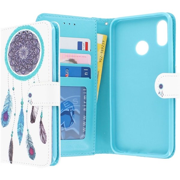 Ntech Ntech Dromenvanger Design  Boek hoesje met pasjesruimte - Samsung Galaxy A20e