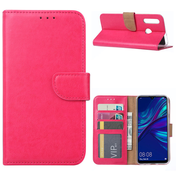 Ntech Ntech Geschikt voor Honor 20 lite Portemonnee Hoesje / Book Case - Pink/Roze