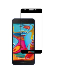 Ntech Ntech Samsung Galaxy A2 Core full cover Screenprotector Tempered Glass - Zwart