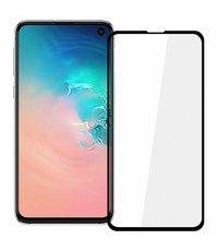 Ntech Ntech Samsung Galaxy S10e full cover Screenprotector Tempered Glass - Zwart