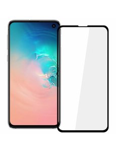 Ntech Ntech Samsung Galaxy S10e full cover Screenprotector Tempered Glass - Zwart