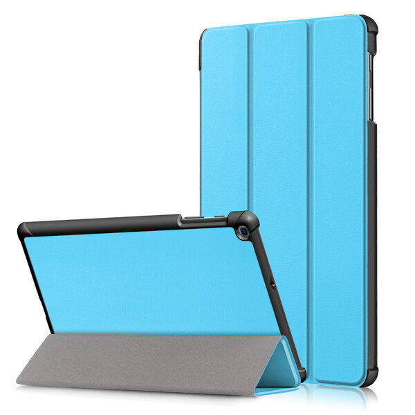 Ntech Hoes Geschikt voor Samsung Galaxy Tab A 10.1 2019 hoes - Smart Tri-Fold Bookcase - Turquoise