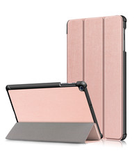 Ntech Samsung Galaxy Tab A 10.1 2019 hoes - Smart Tri-Fold Bookcase - Rose Goud