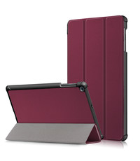 Ntech Samsung Galaxy Tab A 10.1 2019 hoes - Smart Tri-Fold Bookcase - Wijnrood