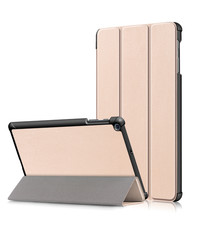 Ntech Samsung Galaxy Tab A 10.1 2019 hoes - Smart Tri-Fold Bookcase - Goud