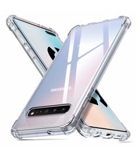 Ntech Ntech Samsung Galaxy S10 5G Transparant Anti Shock Back hoesje