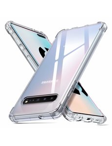 Ntech Ntech Samsung Galaxy S10 5G Transparant Anti Shock Back hoesje