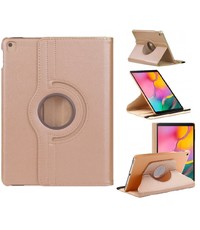 Ntech Samsung Tab A 10.1 hoes Rose Goud - Galaxy Tab A 2019 hoes draaibare cover Hoesje voor de Samsung Galaxy Tablet A 10.1