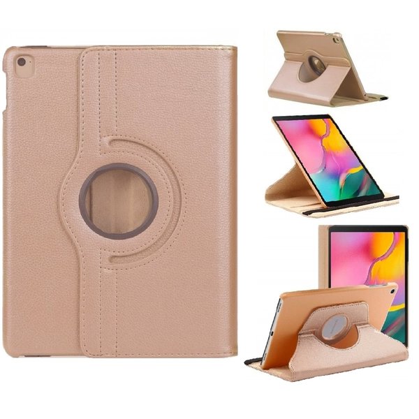 Ntech Hoesje Geschikt Voor Samsung Galaxy Tab A 10.1 hoes Rose Goud - Galaxy Tab A 2019 hoes draaibare cover Hoesje voor de Hoesje Geschikt Voor Samsung Galaxy Tablet A 10.1