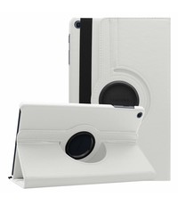 Ntech Samsung Tab A 10.1 hoes Wit - Galaxy Tab A 2019 hoes draaibare cover Hoesje voor de Samsung Galaxy Tablet A 10.1