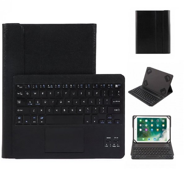 Ntech Ntech Zwart Magnetically Detachable/Wireless Bluetooth Keyboard hoesje Geschikt voor Huawei MediaPad M5 lite /MediaPad T5