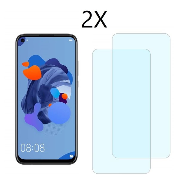 Ntech Ntech 2 Pack Geschikt voor Huawei P20 lite (2019) Screenprotector Tempered Glass