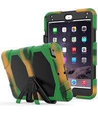 Ntech Ntech Apple iPad mini 4 Extreme Armor Case Camouflage - Groen