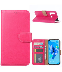 Ntech Ntech Huawei P20 lite (2019) Portemonnee / Booktype Hoesje - Pink/Roze