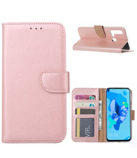 Ntech Ntech Huawei P20 lite (2019) Portemonnee / Booktype Hoesje - Rose Goud