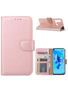 Ntech Ntech Huawei P20 lite (2019) Portemonnee / Booktype Hoesje - Rose Goud