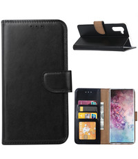 Ntech Ntech Samsung Galaxy Note 10 Portemonnee / Booktype hoesje - Zwart