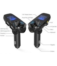  T11 - Pariot Bluetooth Carkit met LED Display (BESTSELLER) inclusief FM transmitter / Display / Handsfree bellen / USB Oplader / MP3 speler