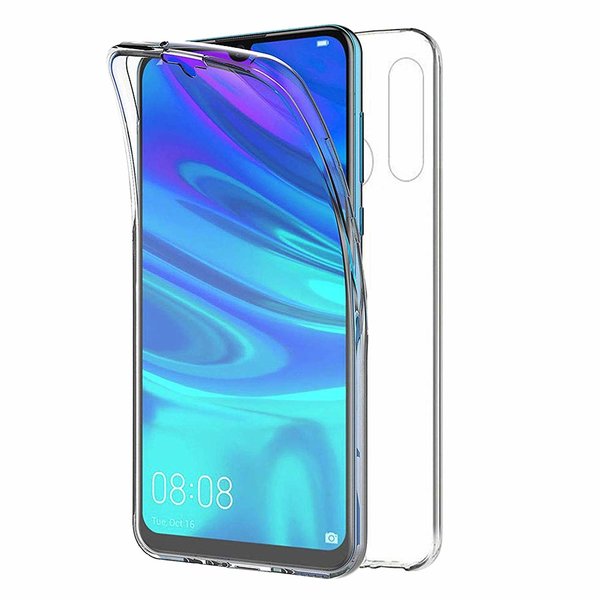 Ntech Ntech Hoesje Geschikt voor Huawei P Smart Plus (2019) Dual TPU Case hoesje 360° Cover 2 in 1 Case ( Voor en Achter) Transparant