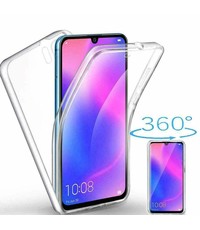 Ntech Ntech Samsung Galaxy A20e Dual TPU Case hoesje 360° Cover 2 in 1 Case ( Voor en Achter) Transparant