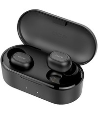 QCY QCY T2C (2e gen) Volledig draadloos In-Ear oordopjes (ZWART)| Bluetooth 5.0 | Meer dan 32 uur gebruik (met oplaadcase) | 3D Stereo Geluid | Dual Microfoon | Beide oordopjes onafhankelijk te koppelen | Oplaadcase met sluiting tegen stof