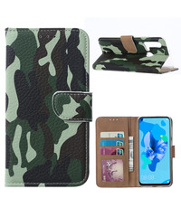 Ntech Ntech Camouflage Design Portemonnee Hoesje - Huawei P20 lite (2019)