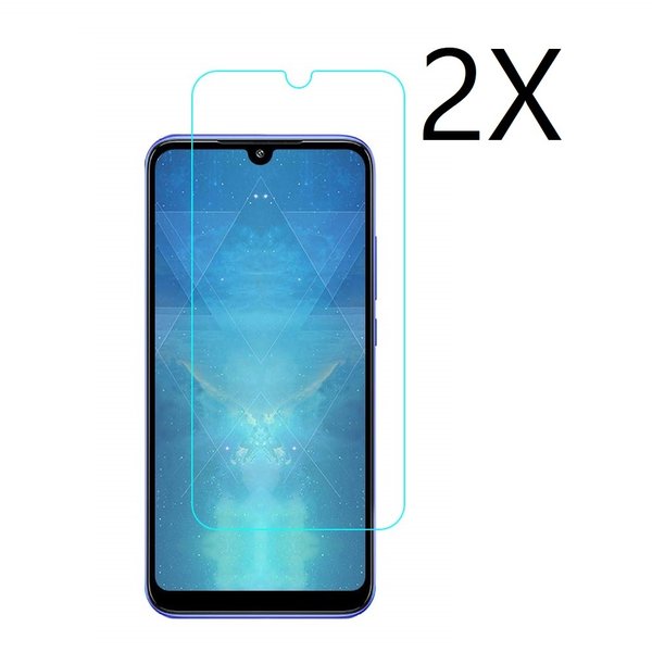 Ntech Ntech 2 Pack Screenprotector geschikt voor Xiaomi Redmi 7 Screenprotector / Anti-Scratch Tempered Glass (0.3mm)