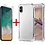 Ntech Ntech hoesje Geschikt voor iPhone Xr Anti Shock Hoesje hoesje + Screenprotector