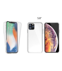 Ntech Ntech 360° Hoesje 2 in 1 Case - Apple iPhone 11 Pro Transparant