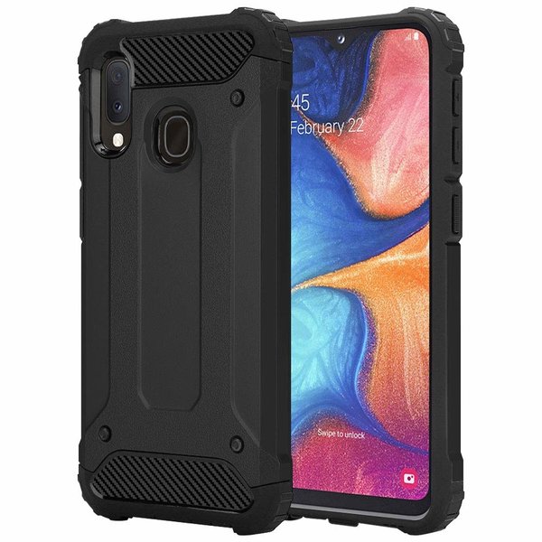 Ntech Ntech Armor Hoesje Geschikt Voor Samsung Galaxy A20e - Zwart