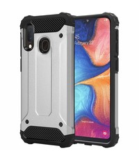 Ntech Ntech Armor Hoesje - Samsung Galaxy A20e - Zilver