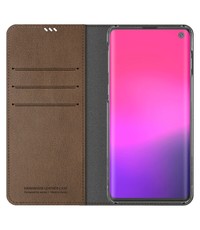 Araree Samsung Galaxy S10 Araree Mustang Diary Portemonnee Hoesje - Bruin