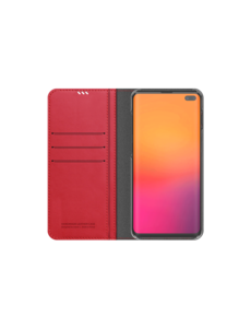Araree Samsung Galaxy S10+ Araree Mustang Diary Portemonnee Hoesje - Rood