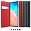 Araree Geschikt voor Samsung Galaxy S10e Araree Mustang Diary Portemonnee Hoesje - Rood