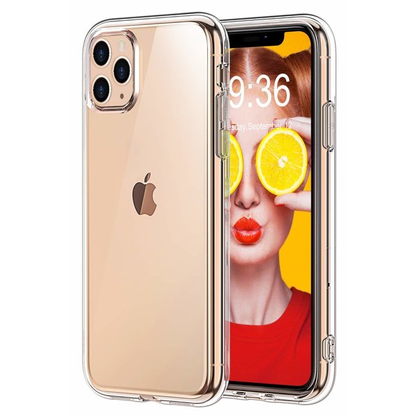 Ntech Ntech hoesje Geschikt voor iPhone 11 Pro TPU Back Cover - Transparant