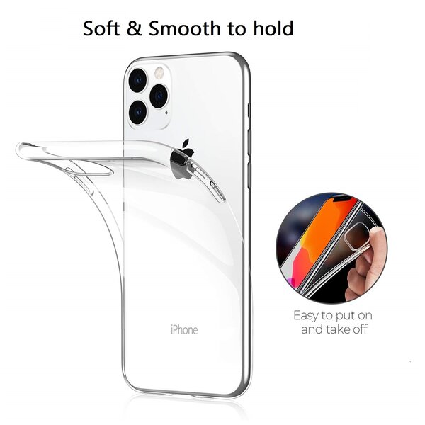 Ntech Ntech hoesje Geschikt voor iPhone 11 Pro Max TPU Back Cover - Transparant