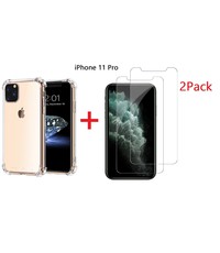 Ntech Ntech Apple iPhone 11 Pro Anti Shock Hoesje + 2X Screenprotector