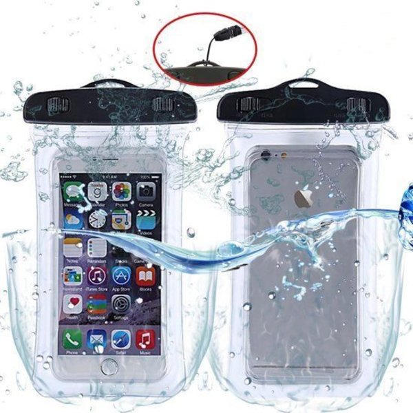 Ntech Ntech hoesje Waterdichte hoesje Pouch Geschikt voor iPhone 11 Pro Max - Transparant