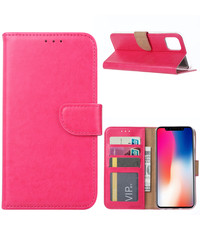 Ntech Ntech Apple iPhone 11 Pro Max Portemonnee / Booktype hoesje - Roze