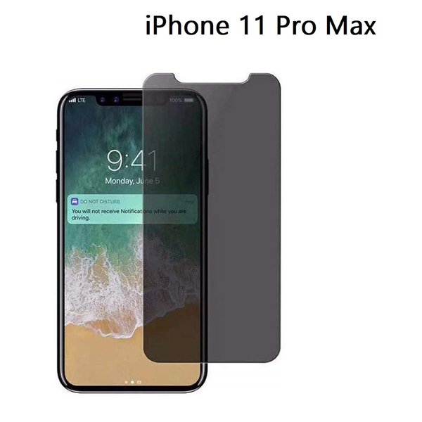 Ntech Ntech Screenprotector Geschikt voor iPhone 11 Pro Max Privacy Screenprotector Glass Anti Spy