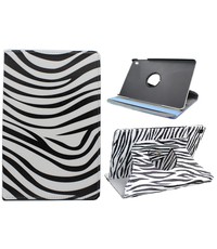 Ntech Ntech Samsung Galaxy Tab A 10.1 (2019) 360° Draaibare Hoes - Zebra