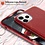 Ntech Ntech hoesje Geschikt voor iPhone 11 Pro Max Glitter TPU Back Hoesje - Rood